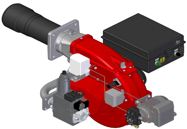 Горелка комбинированная FBR K 4/2 TC + R. CE-CT D1"-S